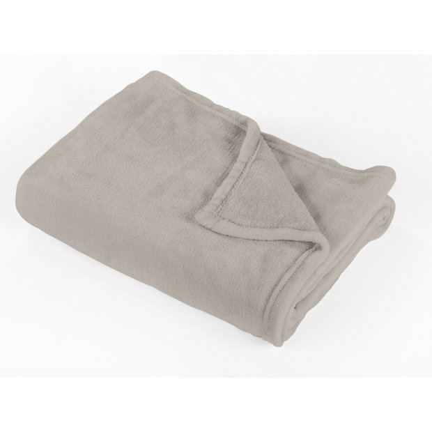 Buy Argos Home Super Soft Fleece Throw 125x150cm Taupe