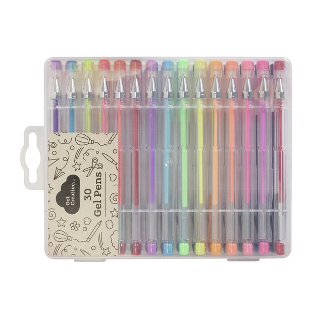 Buy Home Pack of 30 Get Creative Gel Pens Pen sets and stationery Argos