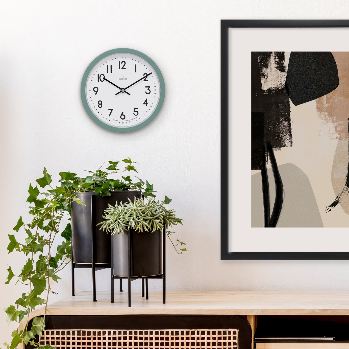 Acctim Elstow Analogue Wall Clock - Green