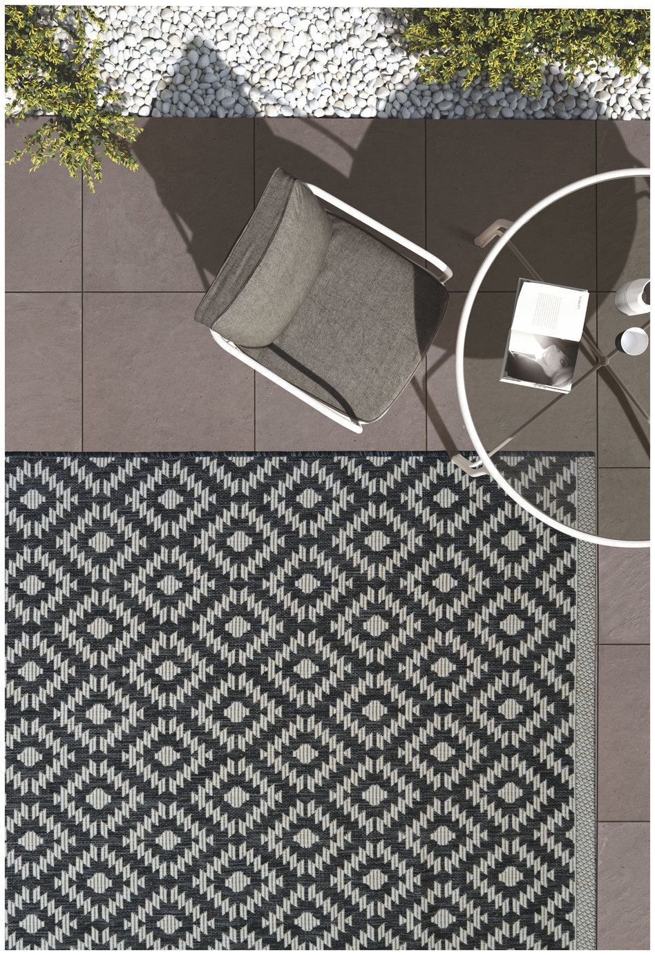 Genesis Grey Indoor Outdoor Rug