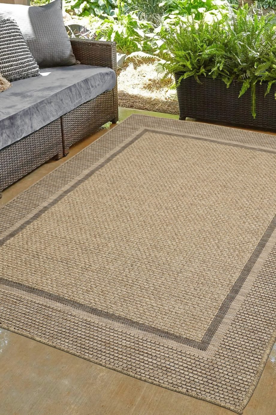 Solstice Latte Indoor Outdoor Rug - 160X230 - Natural