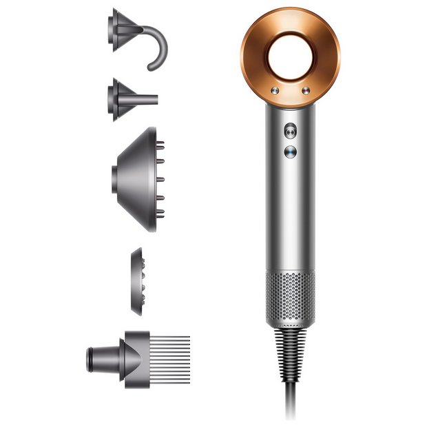 Buy Dyson Supersonic Hair Dryer Bright Nickel Copper Hair dryers Argos