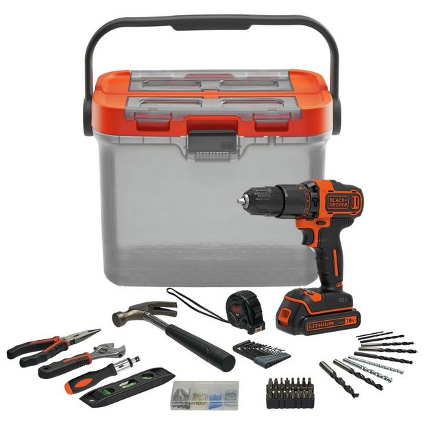 Black + Decker 68 pc. 20V Drill And Home Tool Kit