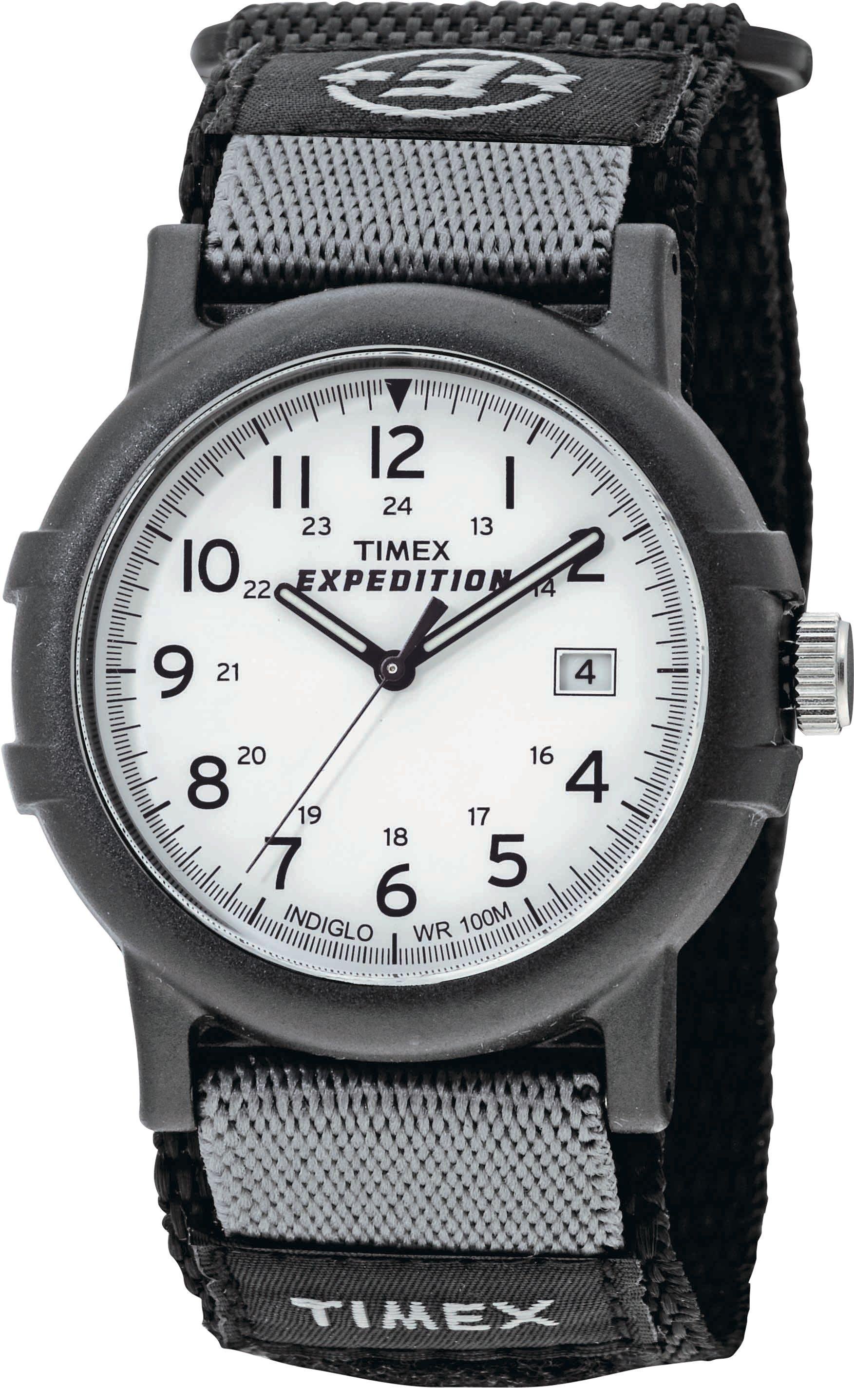 Timex Men's Black Fabric Strap Watch