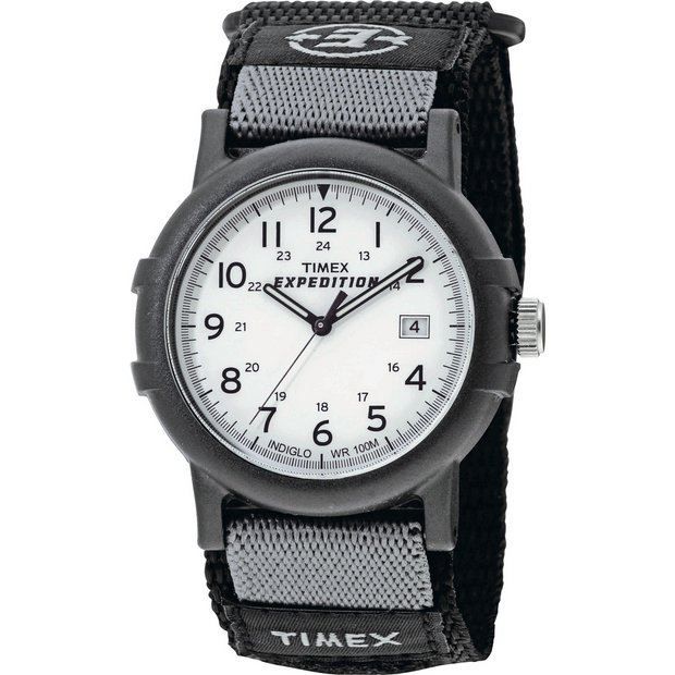 Buy Timex Men's Black Fabric Strap Watch | Men's watches | Argos