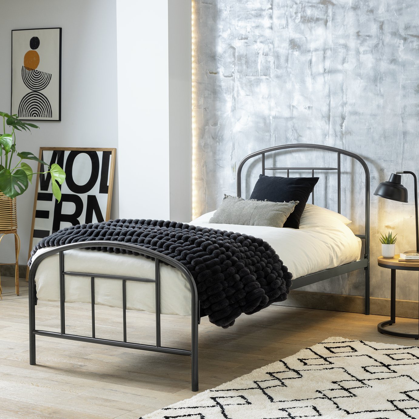 Argos Home Pippa Single Metal Bed Frame