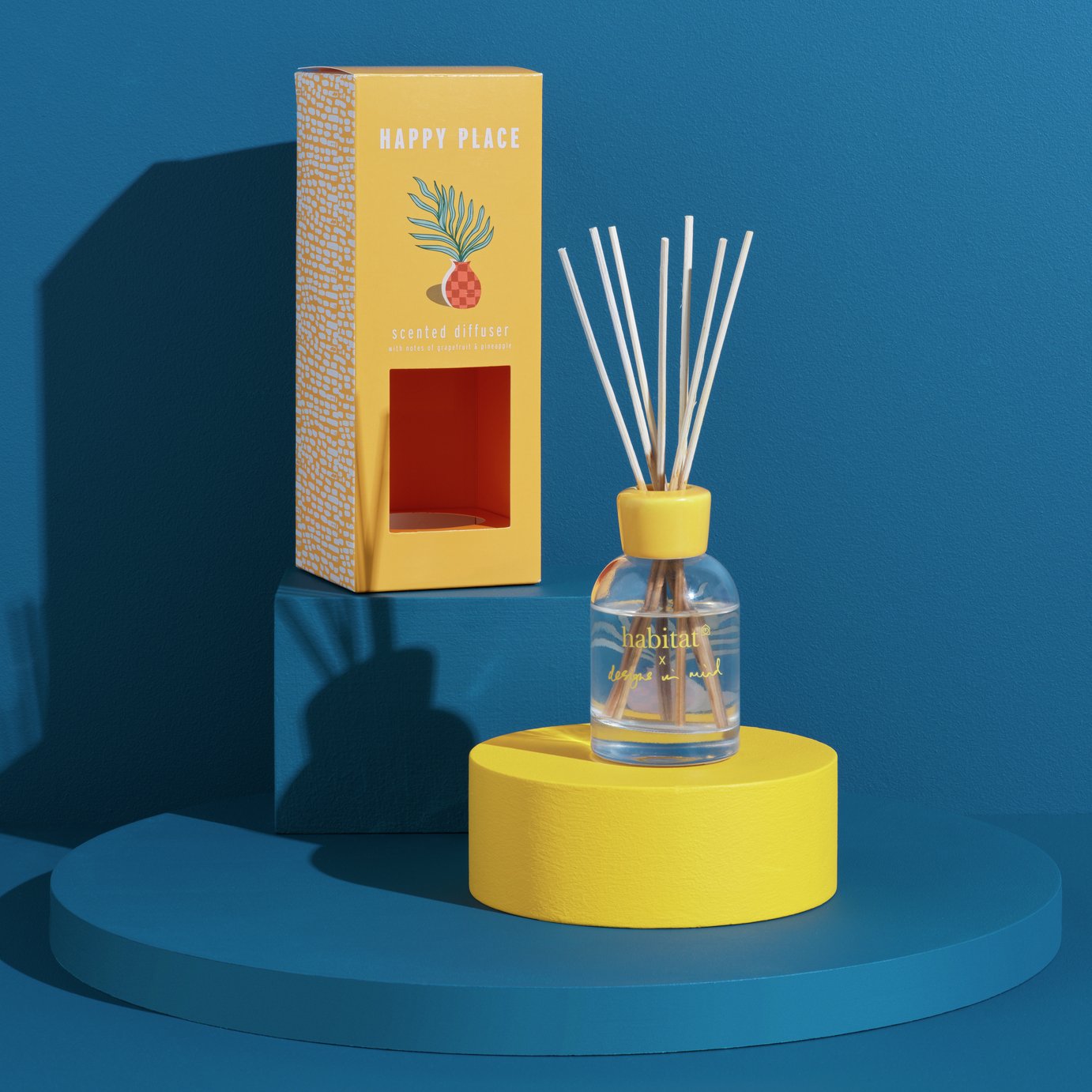 Habitat x Designs in Mind 90ml Reed Diffuser - Happy Place