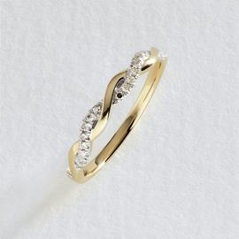 Revere 9ct Yellow Gold 0.10ct Diamond Eternity Ring