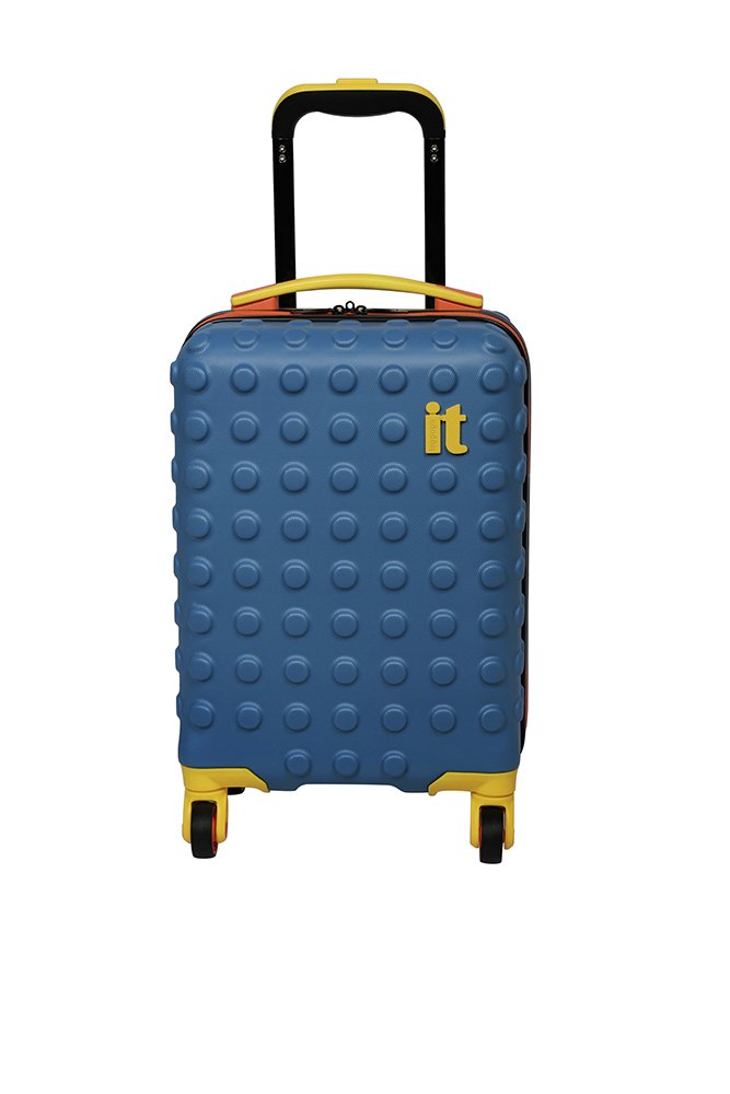 IT Luggage Children's Brick 4 Wheel Hard Cabin Suitcase