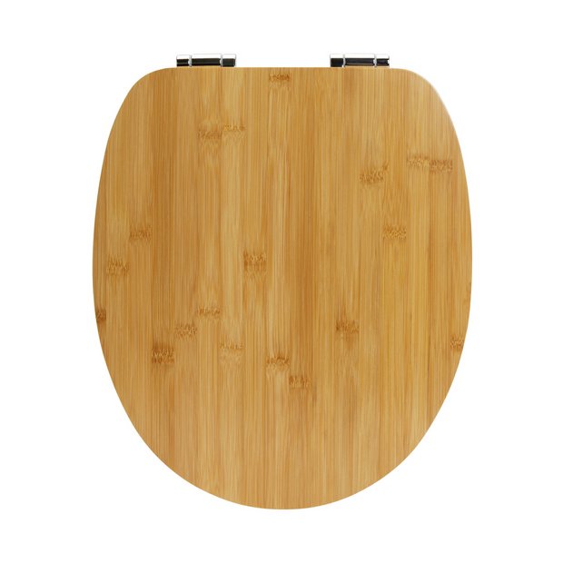 Bamboo toilet seat discount