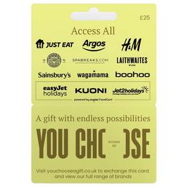 You Choose All Access 25 GBP Gift Card
