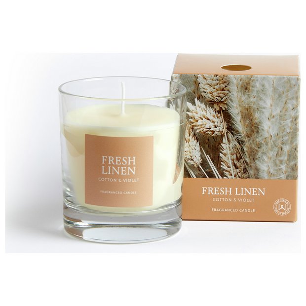 Fresh Linen Scented Candle Cotton Scented Candle Clean Linen