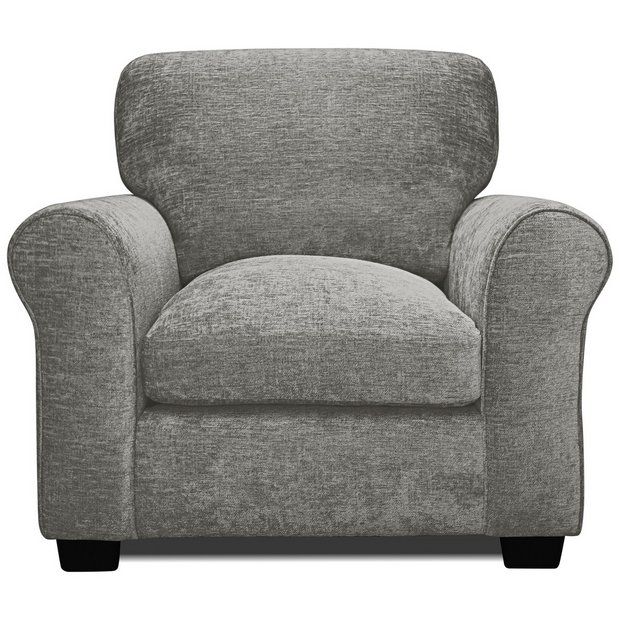 Grey best sale armchair argos