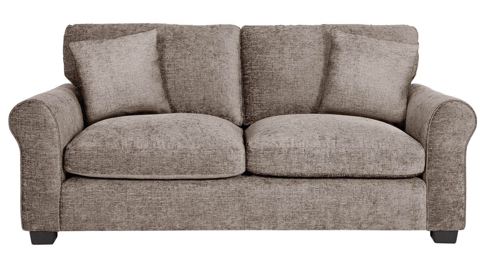 Argos Home Taylor Fabric 3 Seater Sofa - Mink