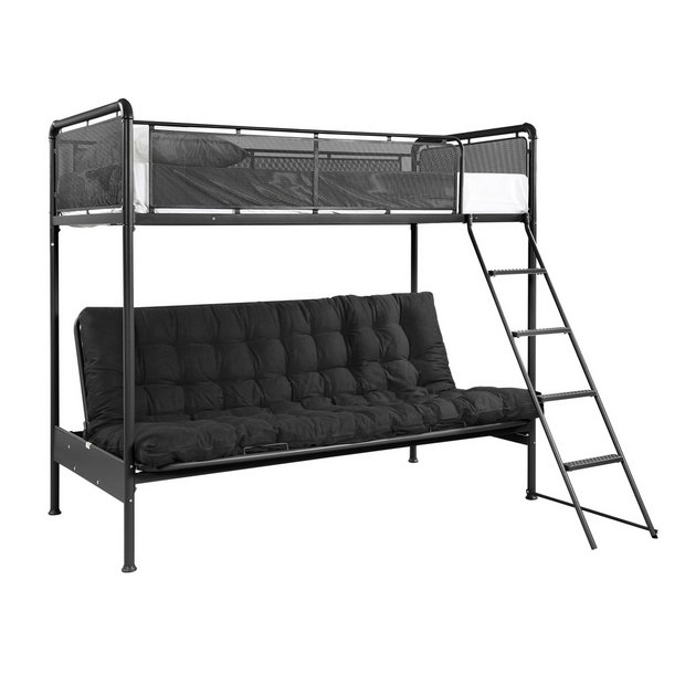 Buy Argos Home Maddox Black Futon Metal Bunk Bed With Mattress Kids Beds Argos