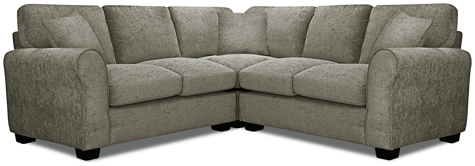 Argos Home Taylor Fabric Corner Sofa - Grey