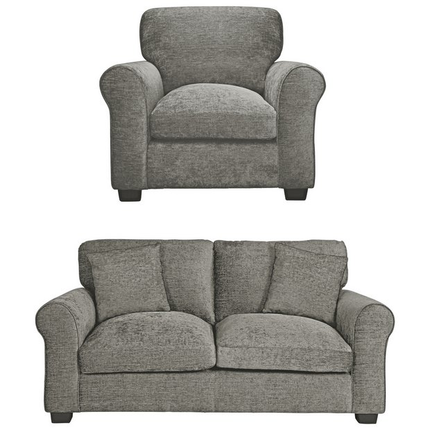 Argos 2 seater sofa and deals chair