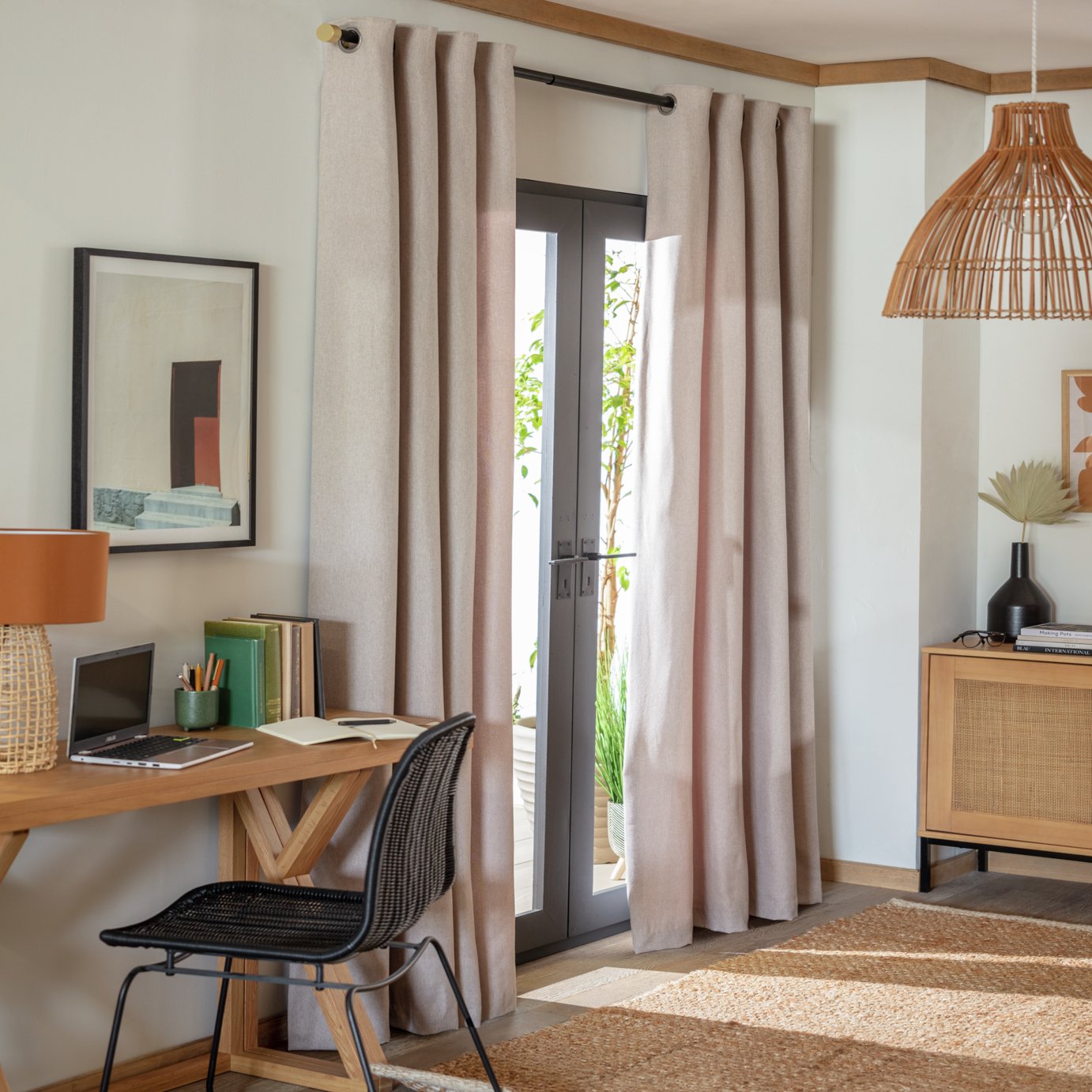 Habitat Brushed Thermal Eyelet Curtain