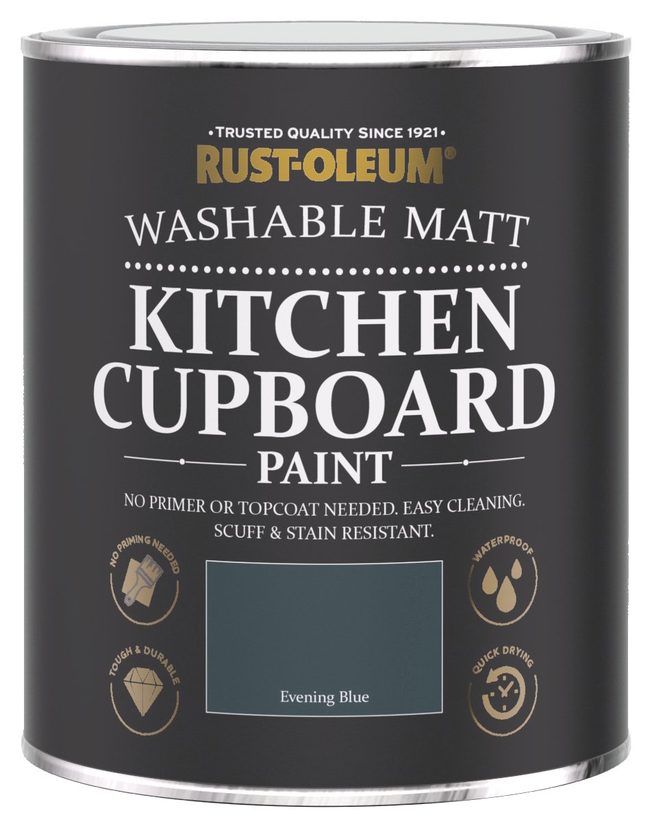 Rust-Oleum Kitchen Cupboard Matt Paint 750ml - Evening Blue