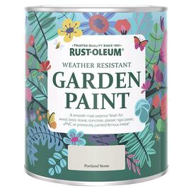 Rust-Oleum Matt Garden Paint 750ml - Portland Stone