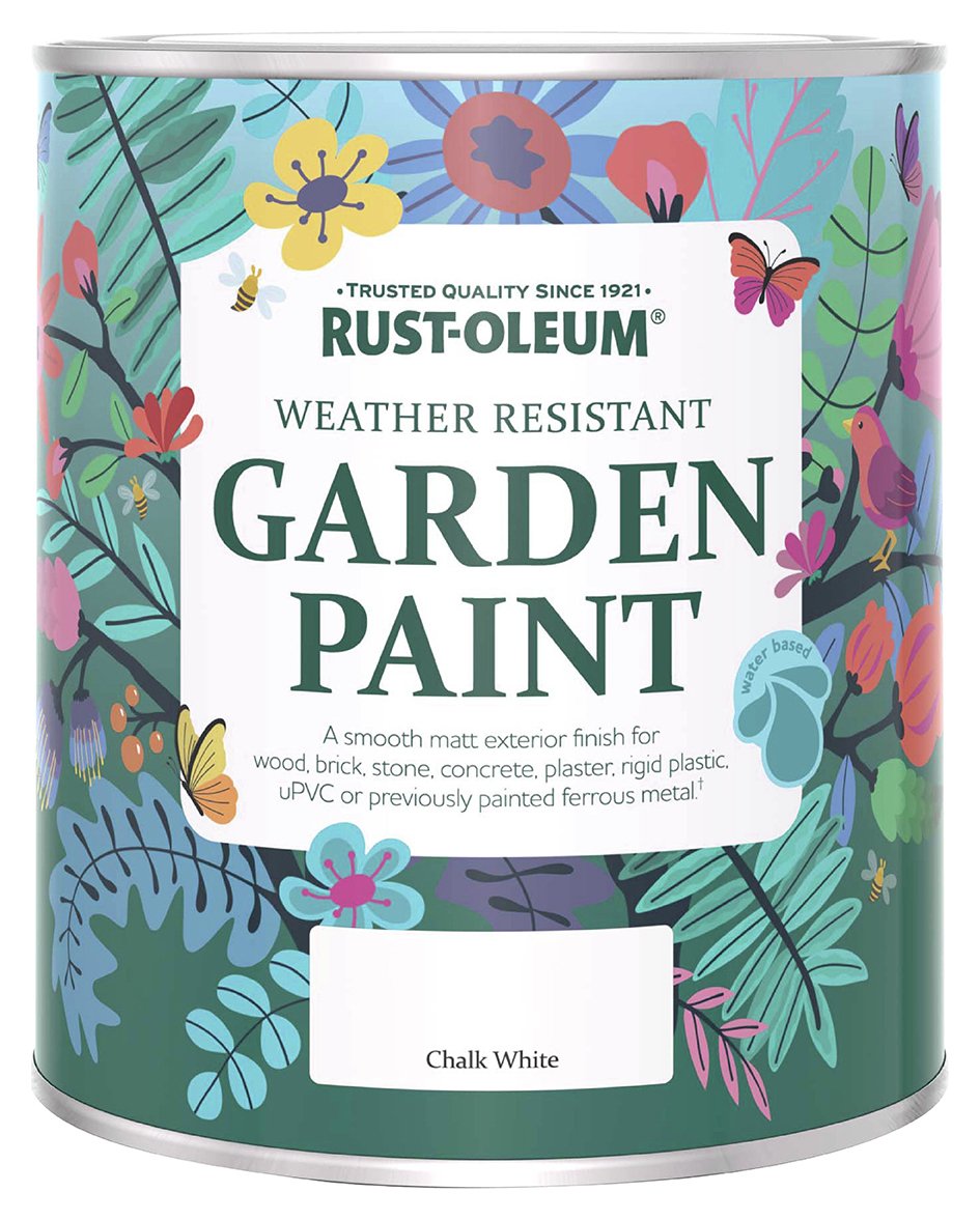 Rust-Oleum Garden Matt Paint 750ml - Chalk White