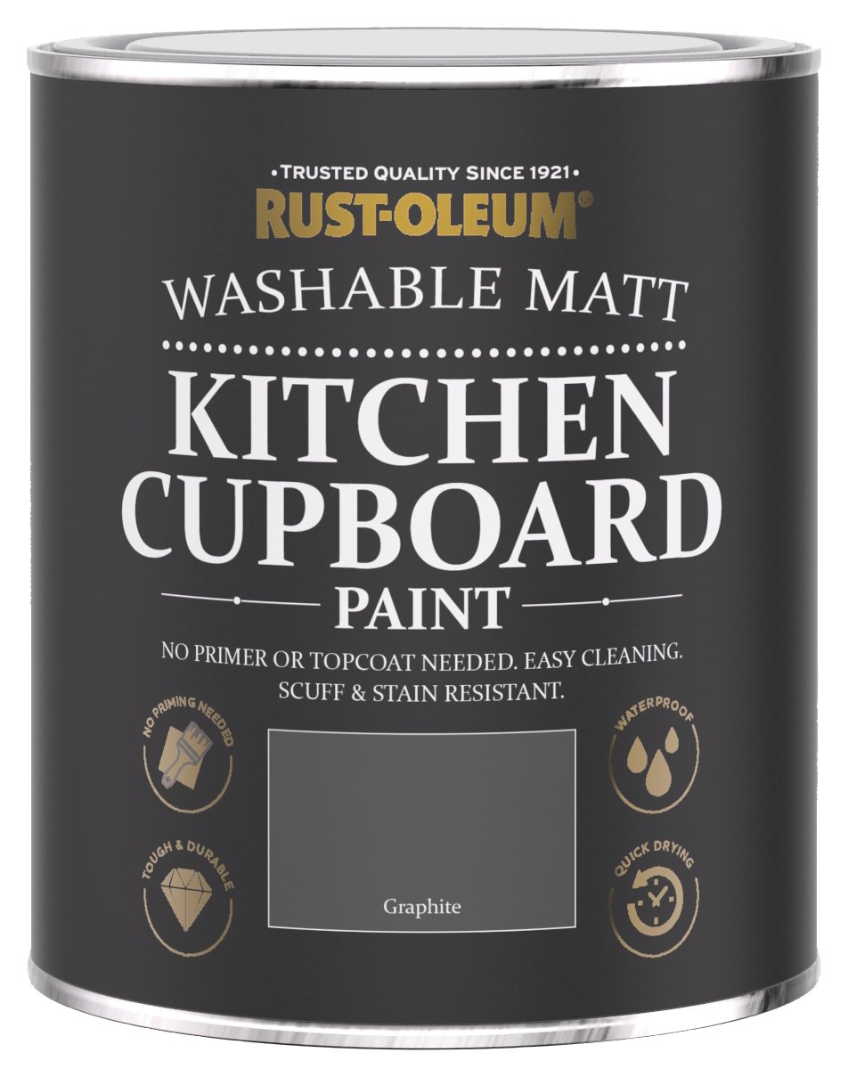 Rust-Oleum Kitchen Cupboard Matt Paint 750ml - Graphite