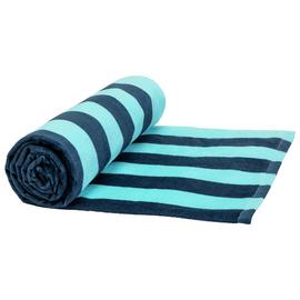 Habitat Stripe Patterned Beach Towel - Blue 