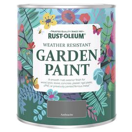 Rust-Oleum Matt Garden Paint 750ml - Anthracite