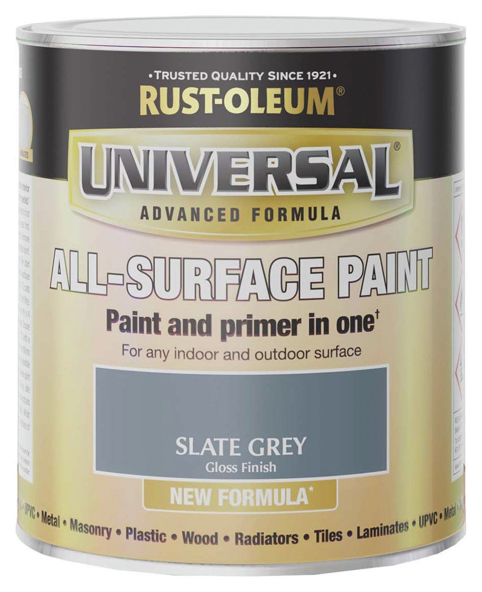 Rust-Oleum Universal All-Surface Gloss Paint 750ml -Grey