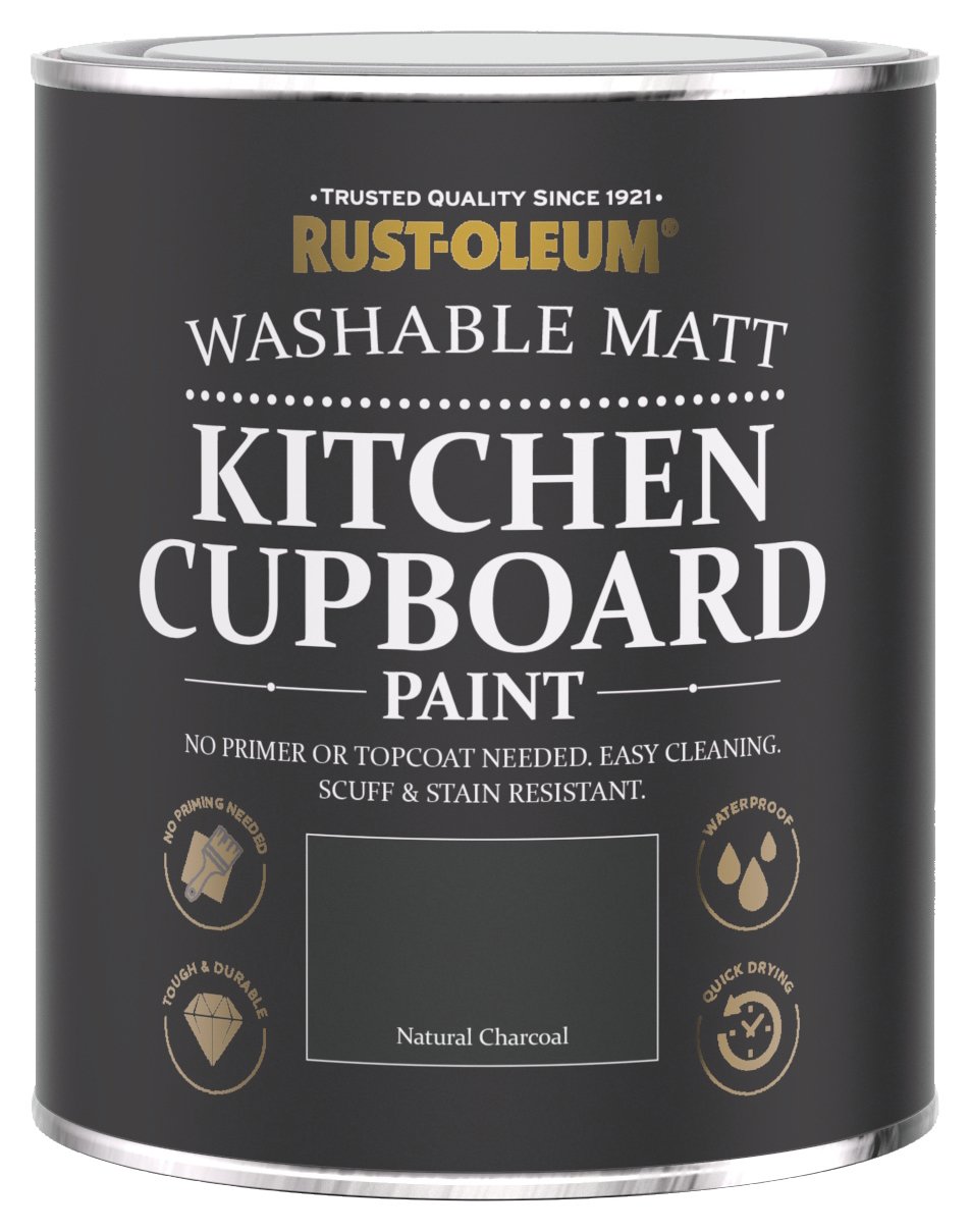 Rust-Oleum Kitchen Cupboard Matt Paint 750ml - Charcoal