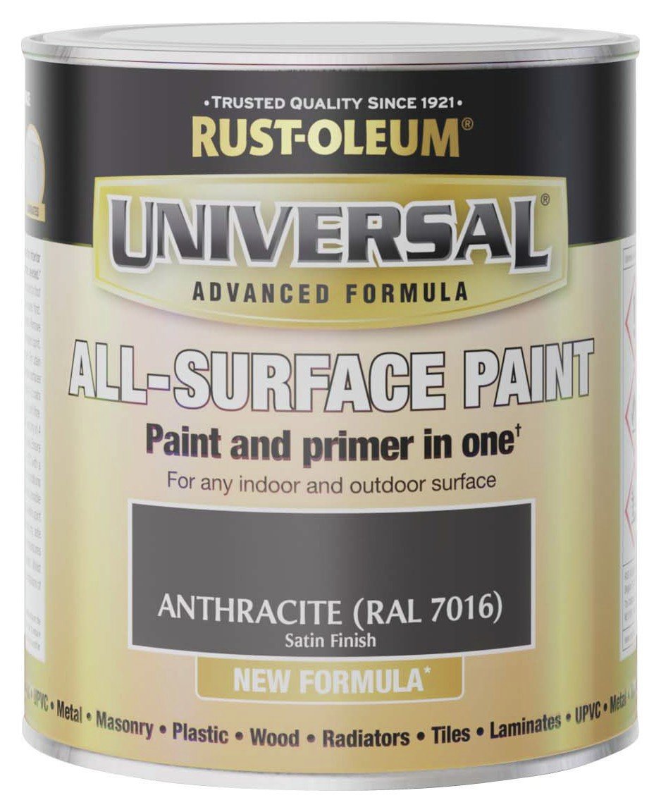 Rust-Oleum Universal All-Surface Satin Paint 750ml - Grey