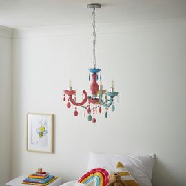 Glow Marie Therese Kids 3 Light Chandelier - Multicoloured