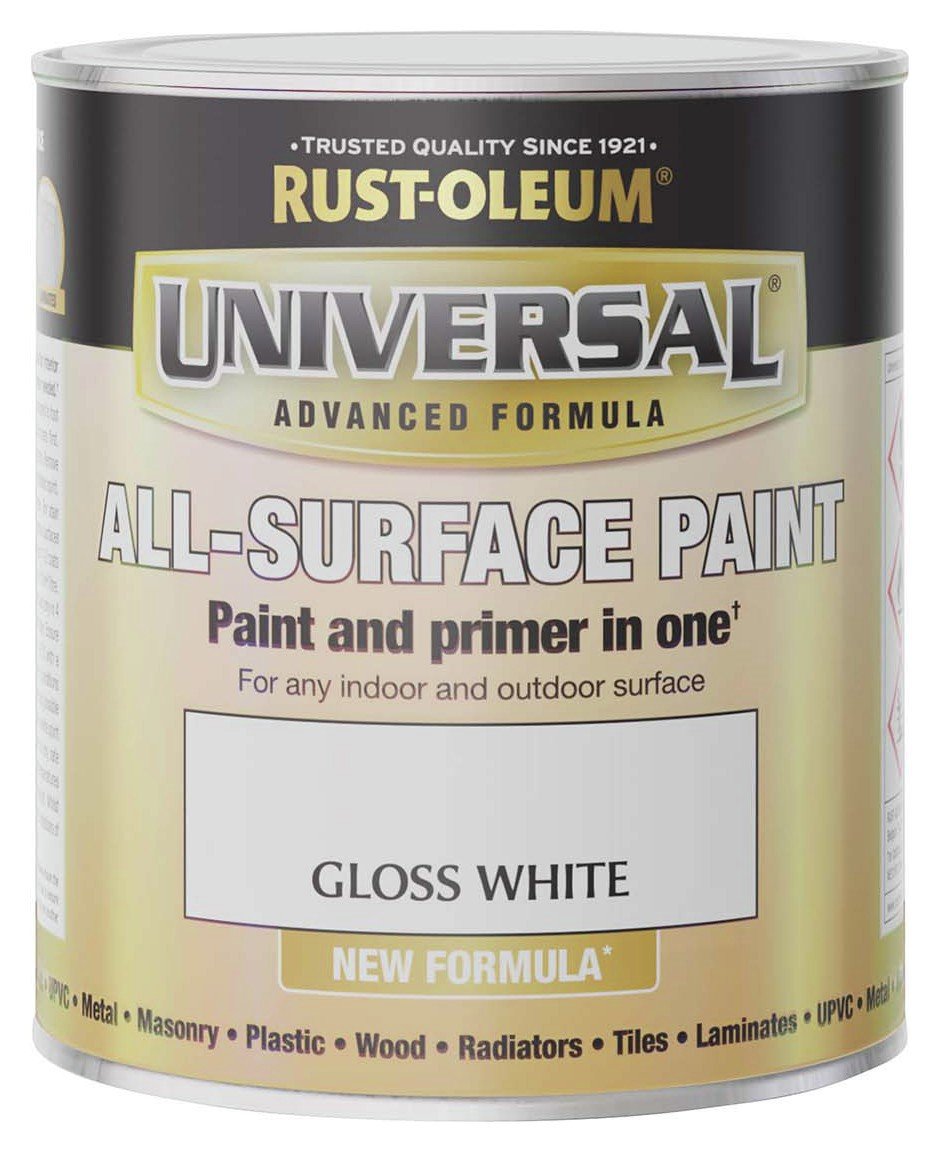 Rust-Oleum Universal All-Surface Gloss Paint 750ml - White