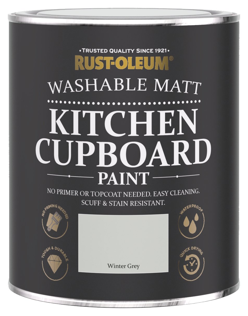 Rust-Oleum Kitchen Cupboard Matt Paint 750ml - Winter Grey