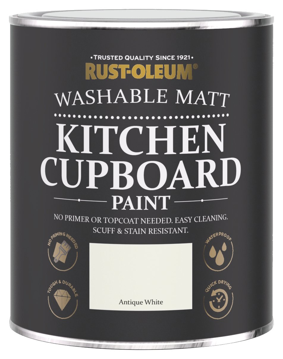 Rust-Oleum Kitchen Cupboard Matt Paint 750ml - Antique White