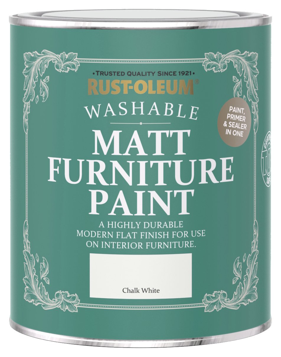 Rust-Oleum Furniture Matt Paint 750ml - Chalk White