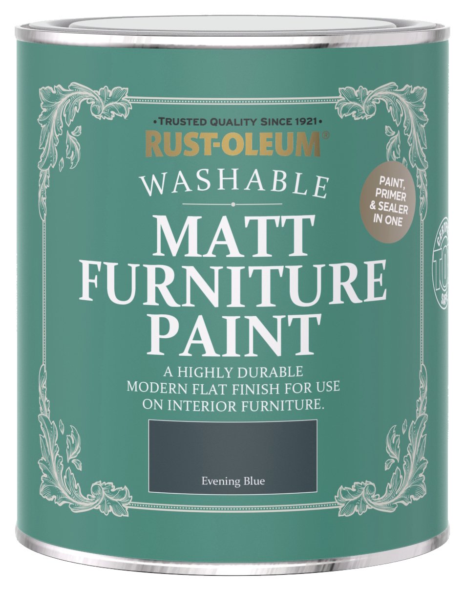 Rust-Oleum Furniture Matt Paint 750ml - Evening Blue
