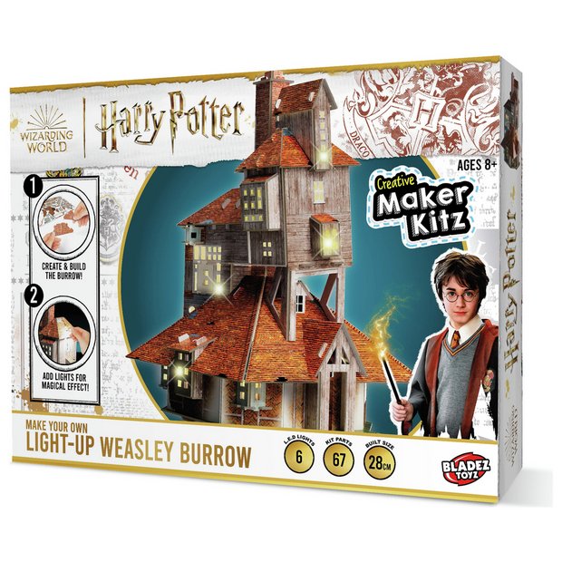 Buy Harry Potter Make Your Own Light Up Weasley Burrow, Playsets and  figures