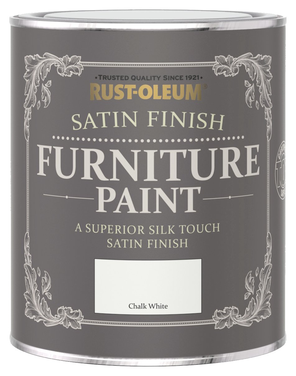 Rust-Oleum Furniture Satin Paint  750ml - Chalk White