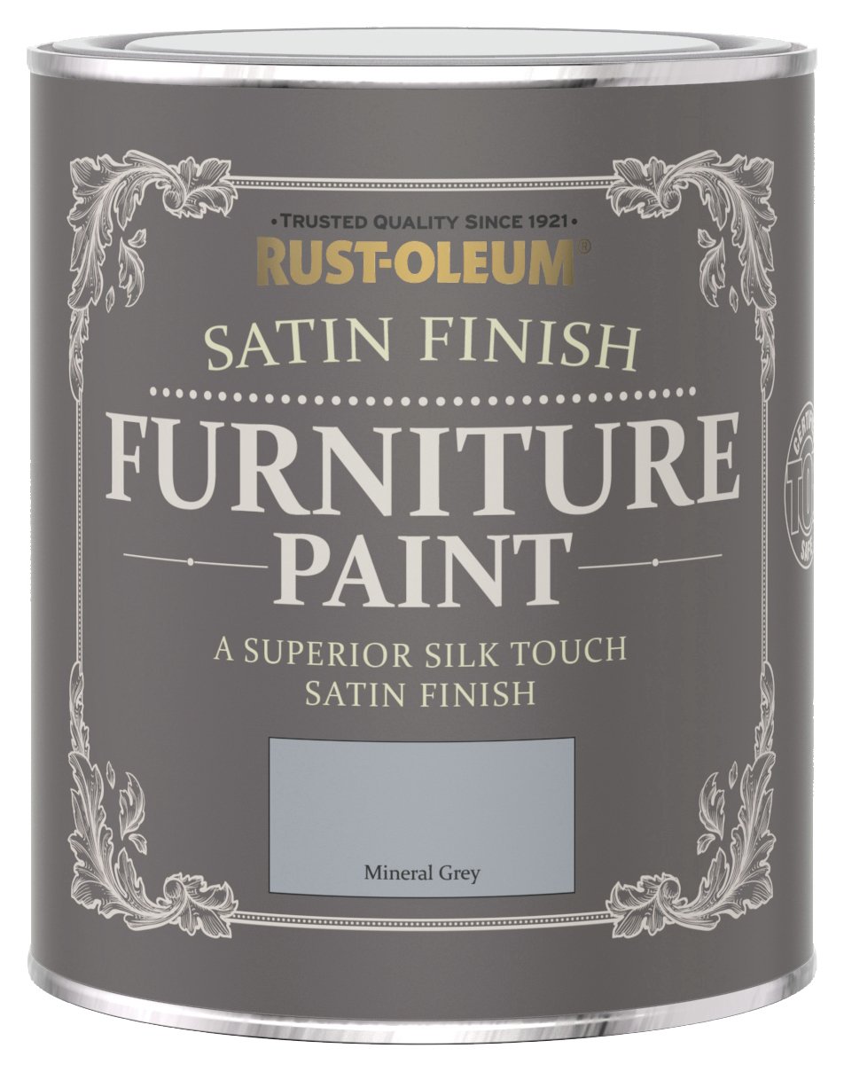 Rust-Oleum Furniture Satin Paint 750ml - Mineral Grey