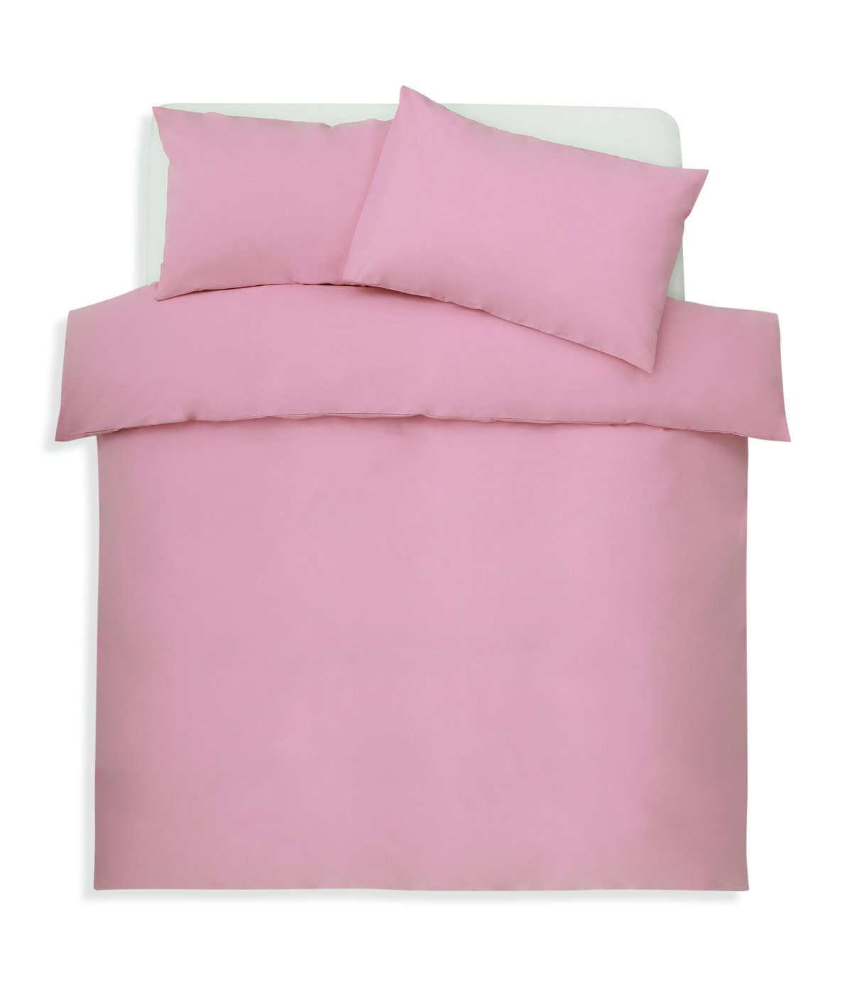 Habitat Polycotton Pink Bedding Set - Single