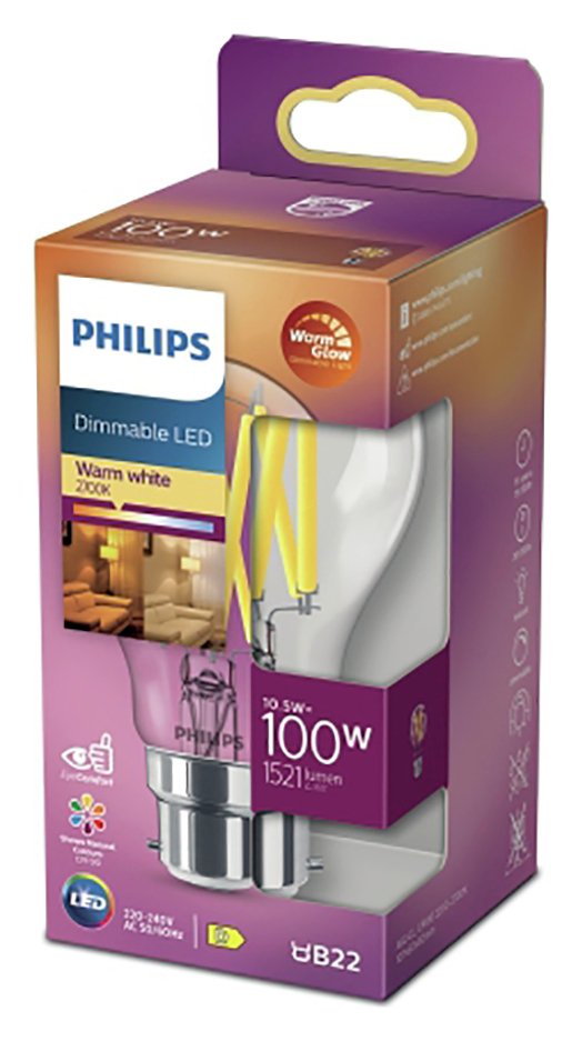 Philips 10.5W LED BC Dimmable Light Bulb