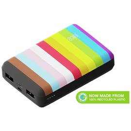 Juice Rainbow 10000mAh Portable Power Bank-Multicolour