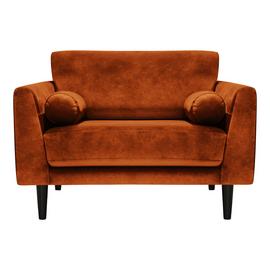 Habitat Jacob Fabric Cuddle Chair - Orange