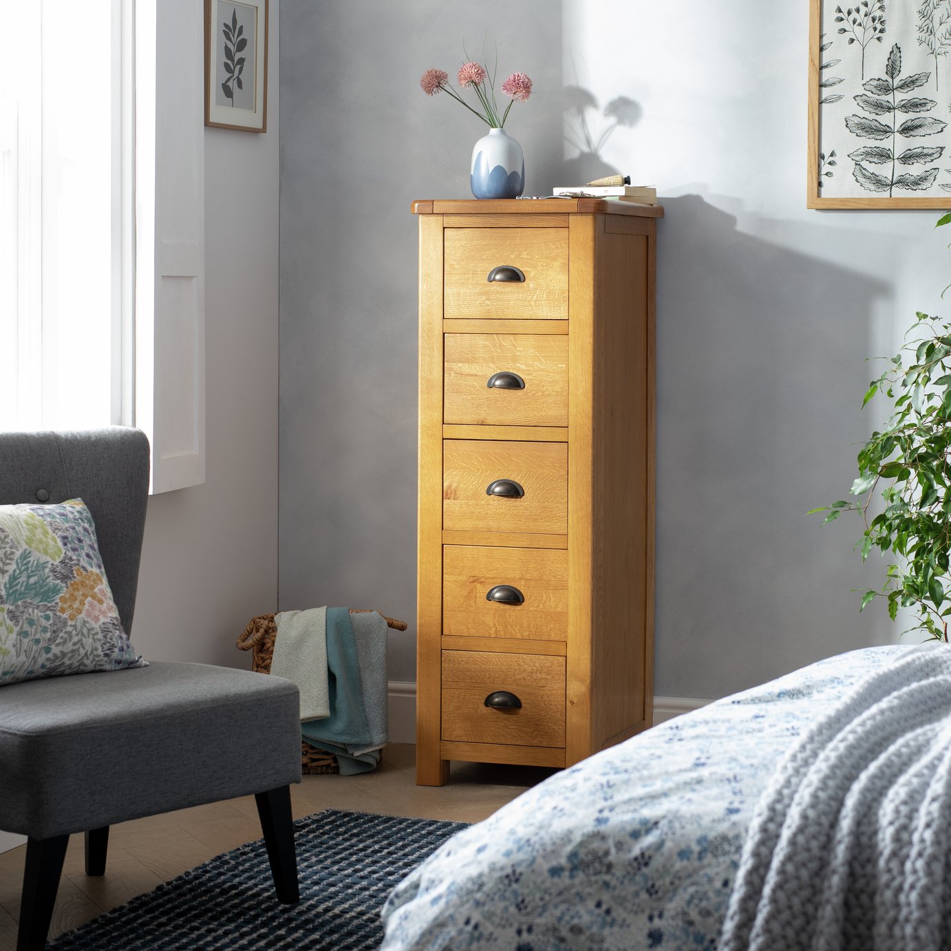 Argos Home Kent 5 Drawer Tallboy 