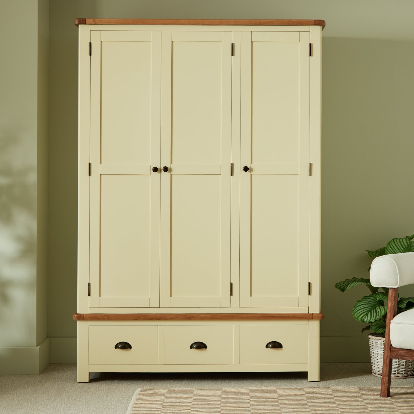 Argos Home Kent 3 Door 3 Drawer Wardrobe