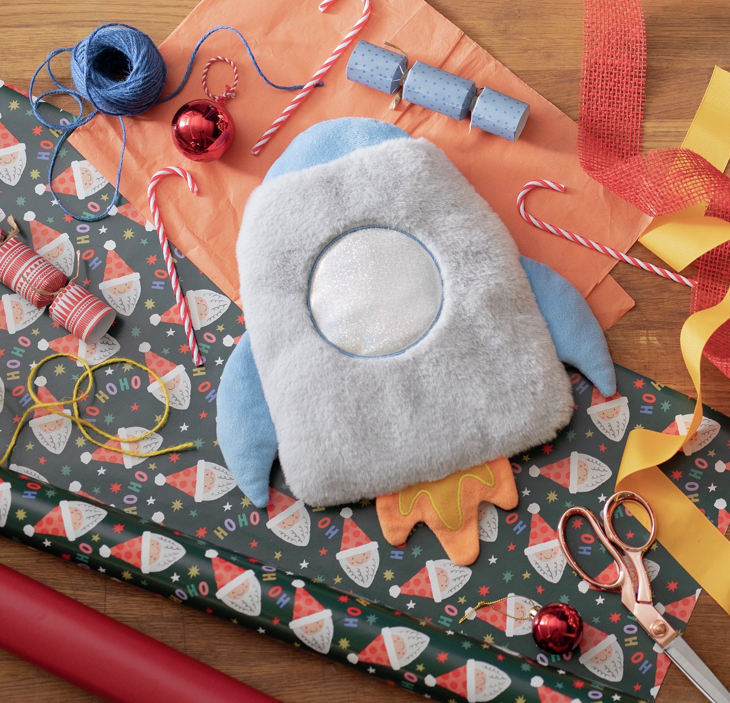 Argos Home Rocket Hot Water Bottle and Fur Cover