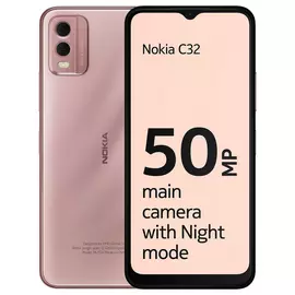 SIM Free Nokia C32 64GB Mobile Phone - Pink