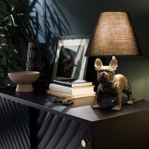 French bulldog deals lamp the range