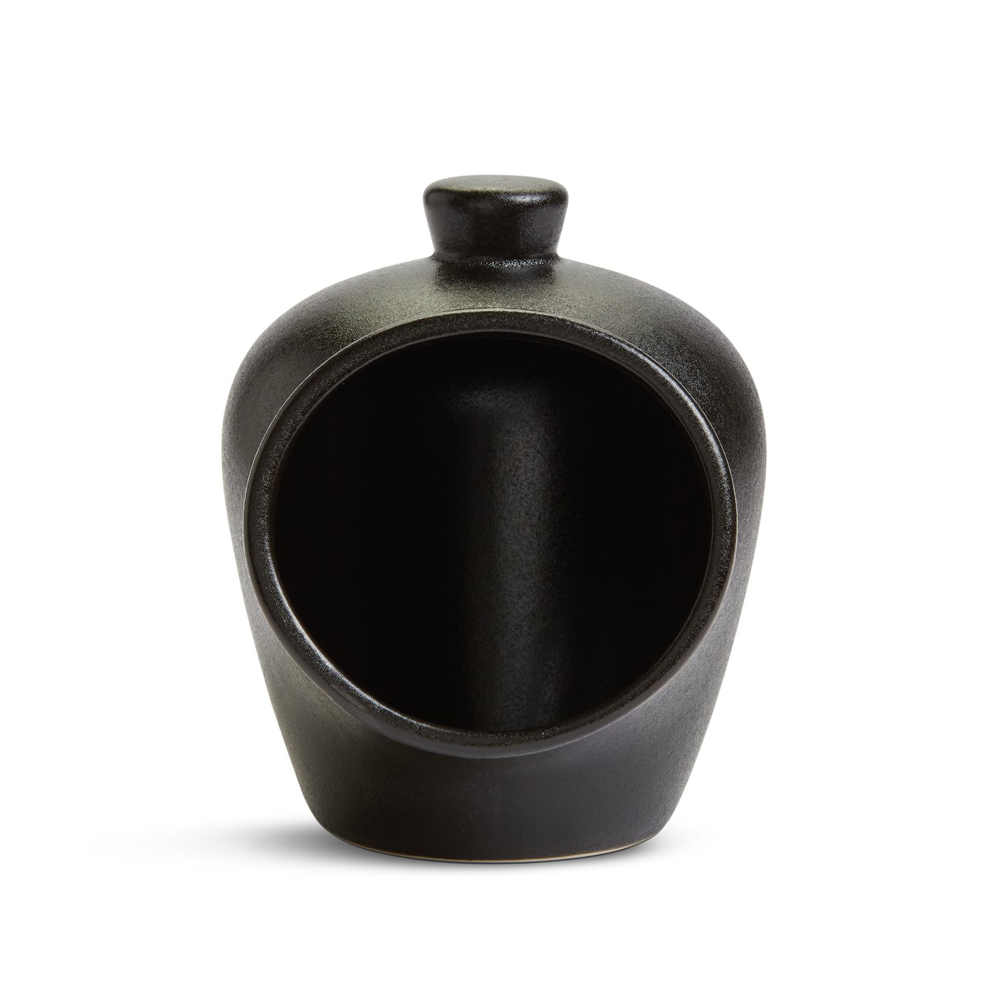 Habitat Industrial Stoneware Salt Container